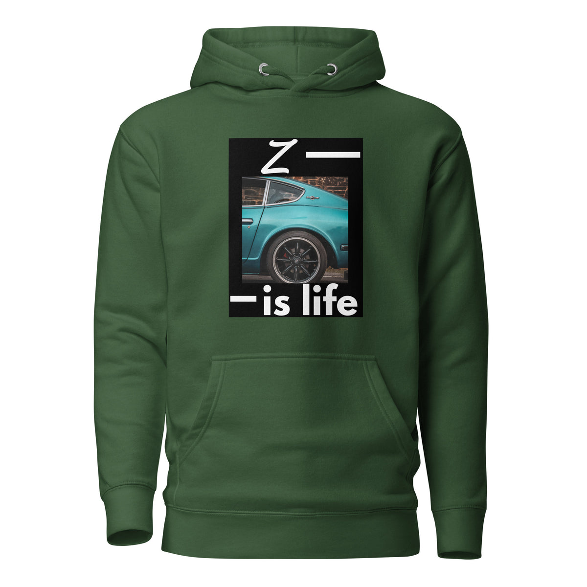 Nissan Z is Life Hoodies for Men & Women Both - Forest Green Color | Shop Now